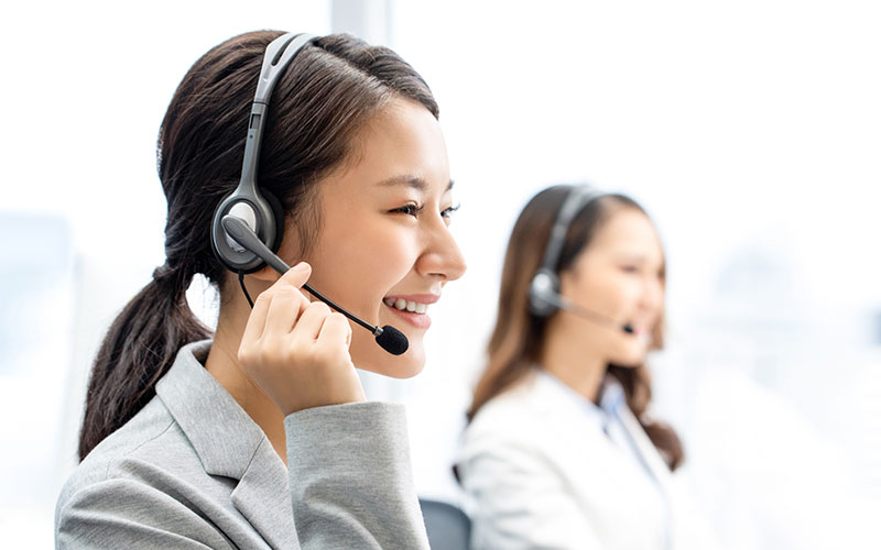 スタッフによる使用方法の説明